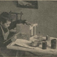 [Bambino che svolge attività di vita pratica] [anni Venti] - J. Faussek, <em>La composizione presso i fanciulli russi,</em> in "L'idea Montessori", a.II, n.4, dicembre 1928, p.7.$$$308