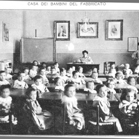 Casa dei Bambini a San Lorenzo, Roma, 1907-1910 (E. Talamo, <i>La Casa moderna nell’opera dell’Istituto Romano dei Beni Stabili</i>, Roma, Bodoni, 1910, Biblioteca ONM).$$$3